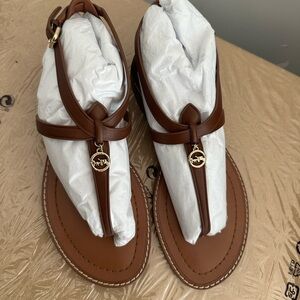 Coach brown Lydia Leather Women's Sandals